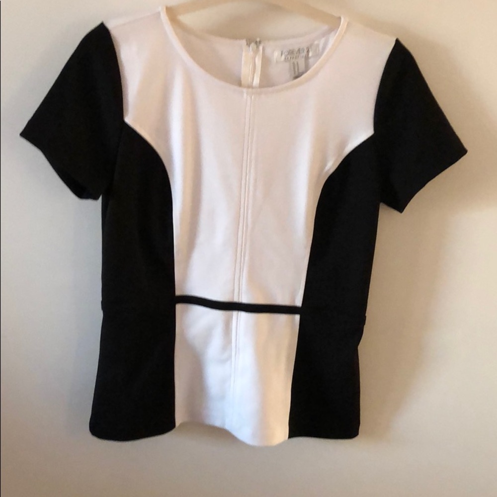 Forever 21 black and white shirt